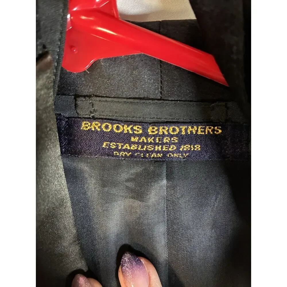 Vintage BROOKS BROTHERS 3pc Tuxedo Men’s Size 41L Pants 38x33 Union Formal Wear